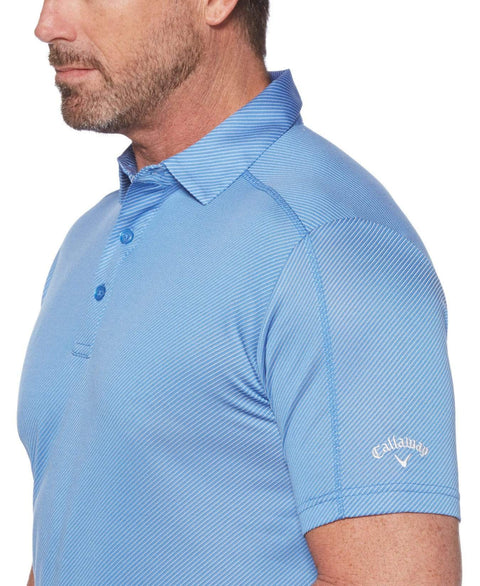 Mens Denim Jacquard Polo Polos