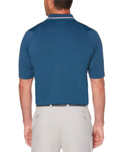 Mens Diffused Herringbone Print Polo Polos