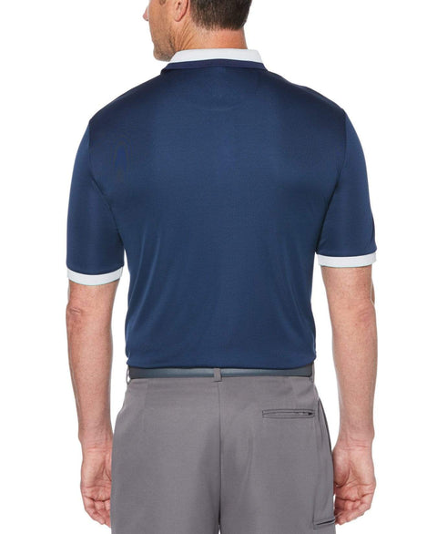 Mens Engineered Chest Stripe Polo Polos