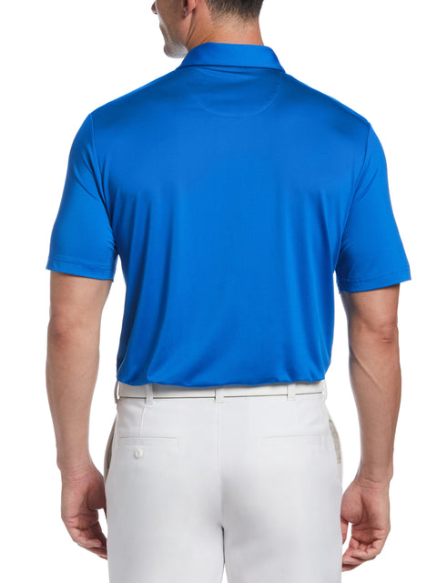 Engineered Energy Print Stripe Golf Polo (Magnetic Blue) 