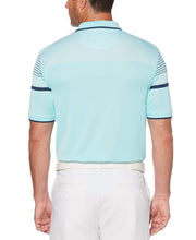 Mens Engineered Stripe Birdseye Polo Polos