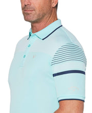 Mens Engineered Stripe Birdseye Polo Polos