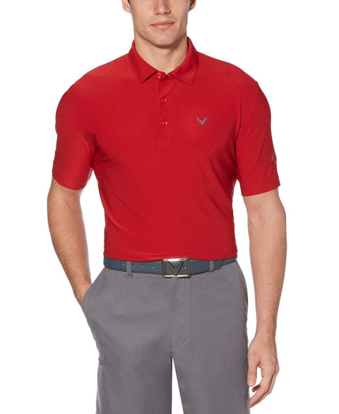 Mens Fine Line Polo Polos Tango Red / S