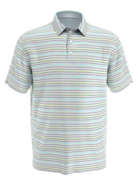 Mens Fine Line Roadmap Golf Polo-Polos-Bright White-S-Callaway