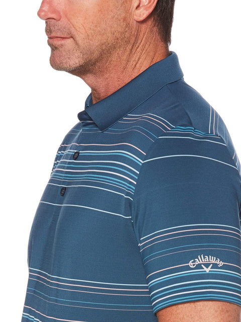 Mens Fine Line Roadmap Stripe Polo-Polos-Deep Dive-L-Callaway