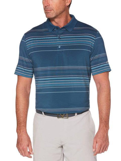 Mens Fine Line Roadmap Stripe Polo-Polos-Deep Dive-L-Callaway