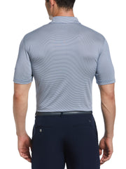 Fine Line Stripe Golf Polo (Blue Horizon) 