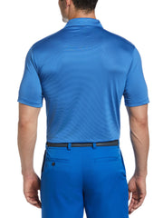 Fine Line Stripe Golf Polo (Magnetic Blue) 