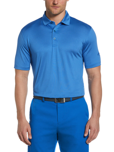 Fine Line Stripe Golf Polo (Magnetic Blue) 