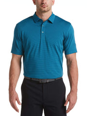 Mens Yarn Dyed Stripe Polo Polos Deep Dive / XL