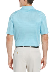 Mens Fine Line Ventilated Stripe Golf Polo-Polos-Callaway