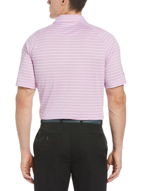 Mens Fine Line Ventilated Stripe Golf Polo-Polos-Callaway