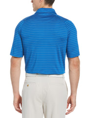 Fine Line Ventilated Stripe Golf Polo Shirt-Polos-Callaway