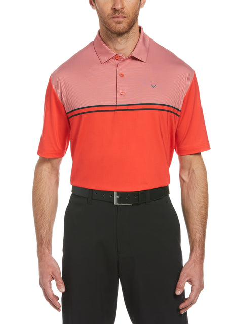 Mens Finish Line Printed Polo-Polos-Poppy Red-XXXL-Callaway