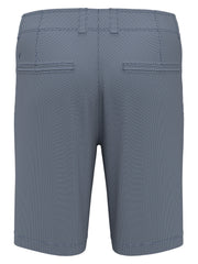 Flat Front Mini Texture Print Golf Short (Blue Horizon) 