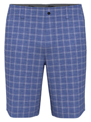 Flat Front Sun-Worn Texture Print Golf Short (Amparo Blue) 