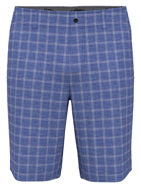 Flat Front Sun-Worn Texture Print Golf Short (Amparo Blue) 