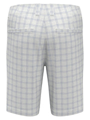 Flat Front Sun-Worn Texture Print Golf Short (Bright White) 