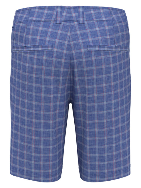 Flat Front Sun-Worn Texture Print Golf Short (Amparo Blue) 