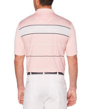 Mens Herringbone Stripe Polo Polos