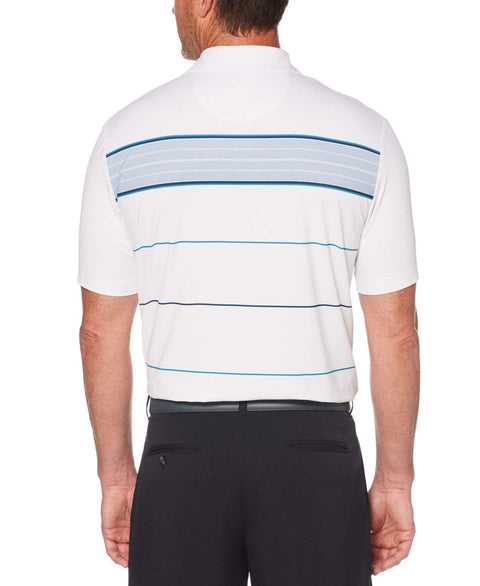 Mens Herringbone Stripe Polo Polos