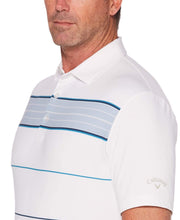 Mens Herringbone Stripe Polo Polos