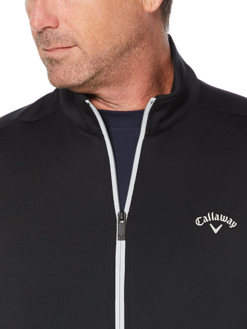 Mens High Gauge Fleece Full Zip Vest-Jackets-Callaway