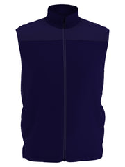 Mens High Gauge Fleece Zippered Golf Vest-Vests-Peacoat-S-Callaway