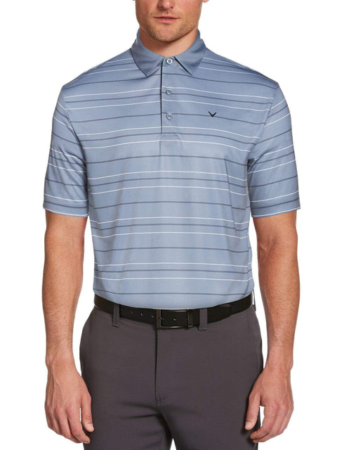 Mens Horizontal Stripe Polo-Polos-Flint Stone-S-Callaway