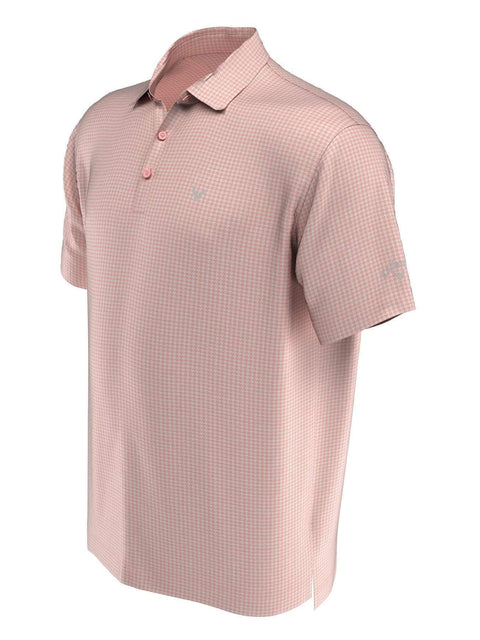 Mens Houndstooth Printed Polo-Polos-Callaway Apparel