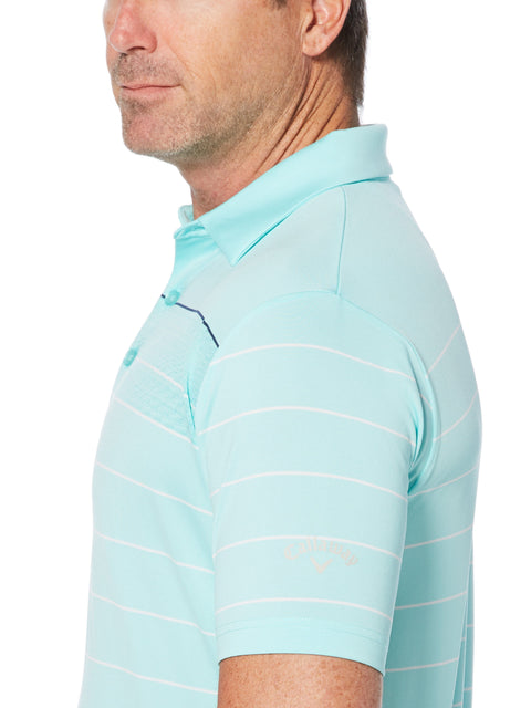 Mens Jacquard Stripe Polo-Polos-Callaway