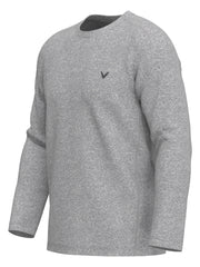 Mens Long Sleeve Heather Crew-Polos-Callaway