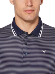 Mens Micro Stripe Polo with Tipped Collar-Polos-Callaway