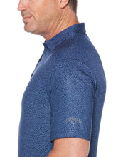 Mens Mini Chev Print Polo Polos