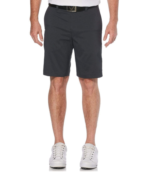 Mens Mini Print Short Shorts Caviar / 38