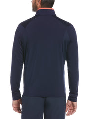 Mens Mixed Media Quarter Zip Pullover-Polos-Callaway