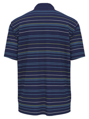 Mosaic Stripe Golf Polo (Peacoat) 