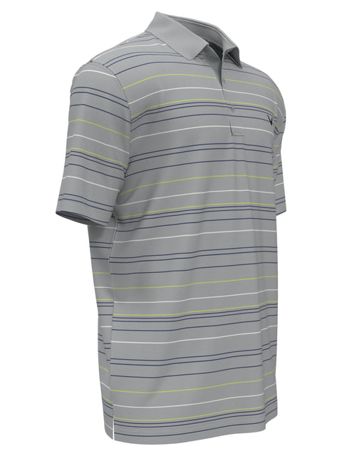 Mosaic Stripe Golf Polo (Quarry) 