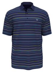 Mosaic Stripe Golf Polo (Peacoat) 