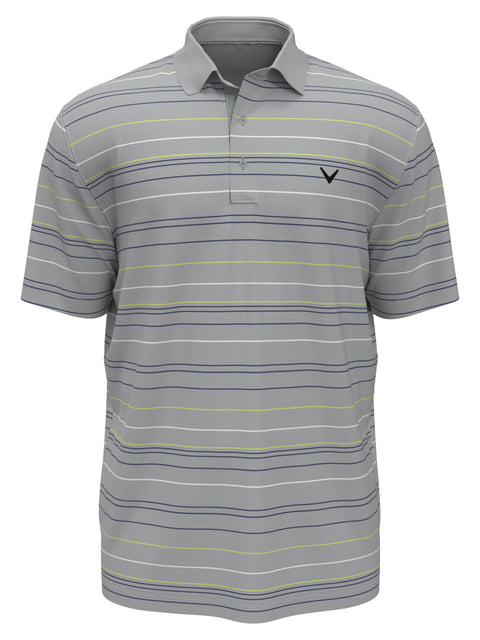 Mosaic Stripe Golf Polo (Quarry) 