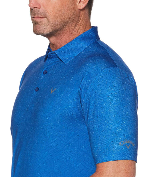 Mens Motion Print Polo Polos