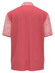 Ombre Camo Print Golf Polo (Sun Kissed Coral) 