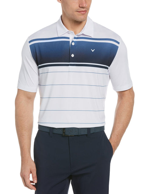 Mens Opti Dri Ombre Polo-Polos-Bright White-L-Callaway