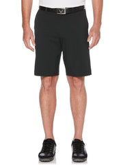 Mens Opti-Stretch Solid Short with Active Waistband-Shorts-Caviar-33-Callaway