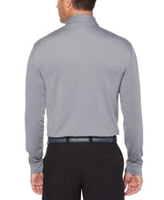 Mens Performance Long Sleeve Heathered Polo Polos