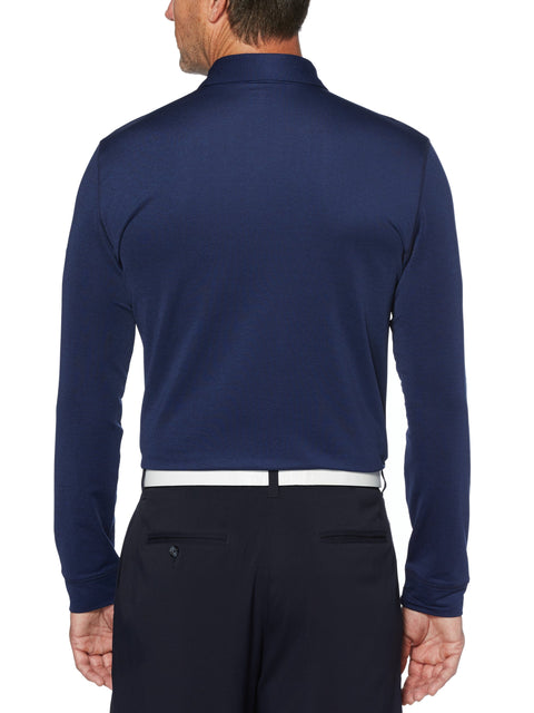 Mens Performance Long Sleeve Heathered Polo-Polos-Callaway