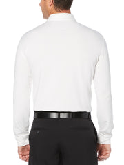 Mens Performance Long Sleeve Heathered Polo-Polos-Callaway