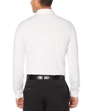 Mens Performance Long Sleeve Heathered Polo Polos