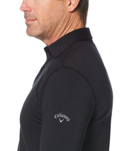 Mens Performance Long Sleeve Heathered Polo Polos