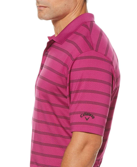 Mens Performance Stripe Polo Polos